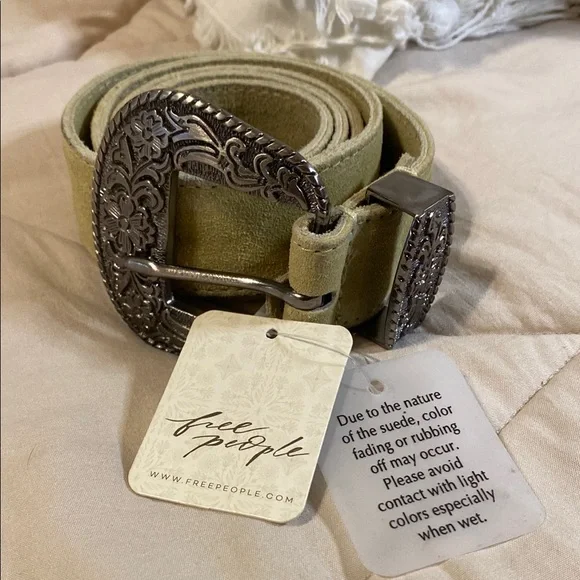 Free People | Accessories | Free People Tan Suede Belt With  display picture 3